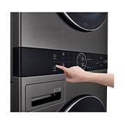 LG WashTower™ AI智控洗乾衣機 (尊爵黑)｜洗衣19公斤+乾衣16公斤, WD-S1916B