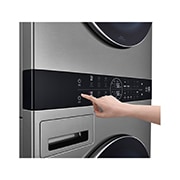 LG WashTower™ AI智控洗乾衣機 (星辰銀)｜洗衣19公斤+乾衣16公斤 (特定通路販售), WD-S1916VM