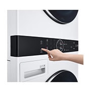 LG WashTower™ AI智控洗乾衣機 (冰瓷白)｜洗衣19公斤+乾衣16公斤, WD-S1916W