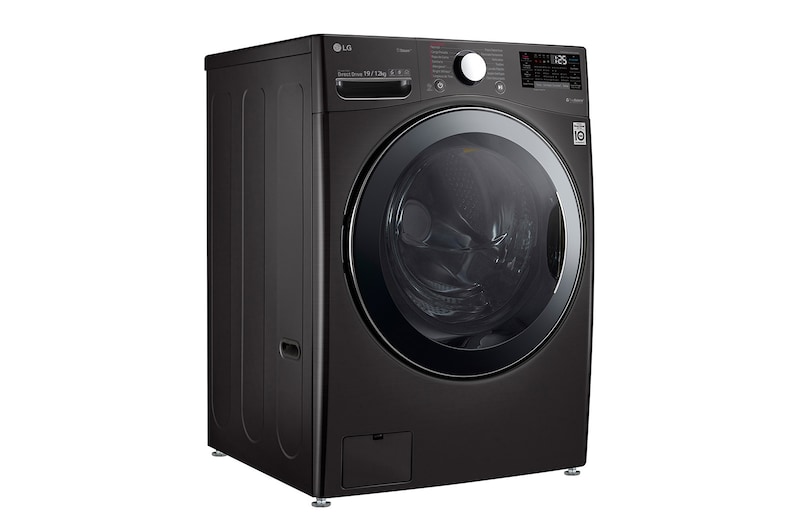 LG 蒸氣滾筒洗衣機 (蒸洗脫烘)|洗衣19公斤+烘衣12公斤, WD-S19VBS