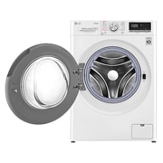 LG 蒸氣滾筒洗衣機 (蒸洗脫烘)｜洗衣9公斤+烘衣6公斤 (冰瓷白), WD-S90VDW