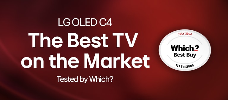 oled c4 is the best tv on the market copy with Which? aware logo to the right of it