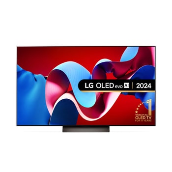 Front view of LG OLED evo OLED55C45LA TV