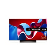 Front view with LG OLED TV, OLED C4, 11 Years of world number 1 OLED Emblem