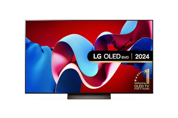 Front view of LG OLED evo OLED55C46LA TV