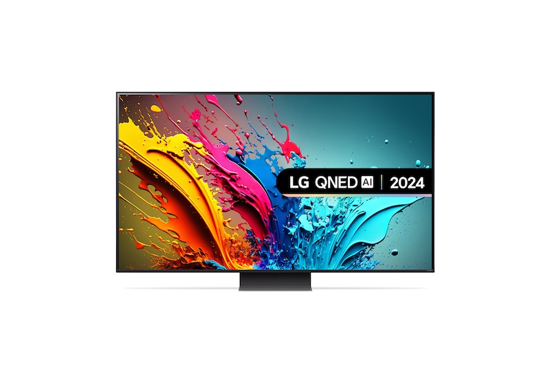 Front view of 75 inch LG QNED86 AI 4K Smart TV 2024 75QNED86T6A