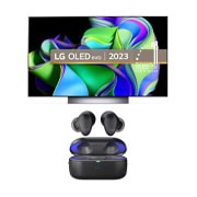 LG OLED evo C3 48" TV & T90S Earbuds, OLED48C34LA.T90S