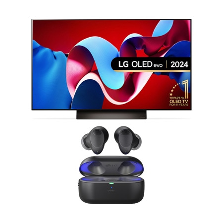 LG OLED evo AI C4 42" TV & T90S Earbuds