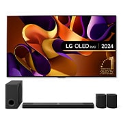 LG 83 inch LG OLED evo AI G4 Smart TV & US95TR LG Soundbar, OLED83G45LW.US95TR