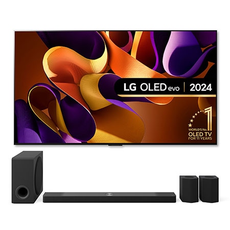 83"  LG OLED G45 and LG UD95TR Soundbar