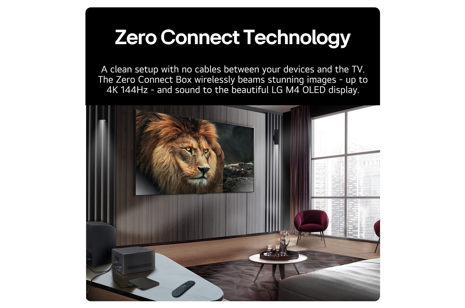 LG World’s First True Wireless TV 65 inch LG OLED evo AI M4 with 4K 144Hz Video & Audio Transfer , OLED65M49LA