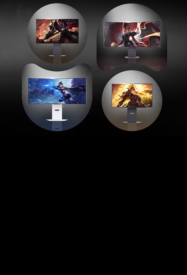 4 UltraGear OLED monitors in 4 separate boxes