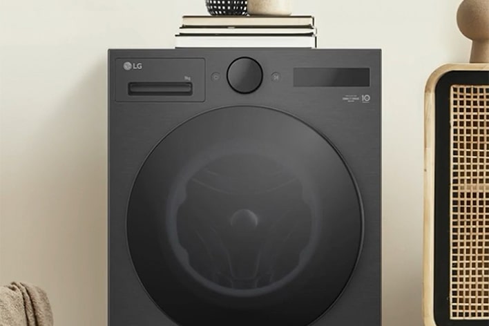 LG washer with custom ending melody feature to play chosen sound at end of wash cycle