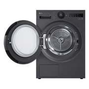 This RHX7010TBB black model standalone image shot in the white background show the front shot with the door open