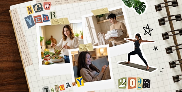 Image featuring a person and LG home appliances