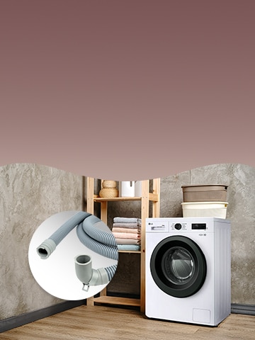 This is a picture of the LG washing machine and its accessory.