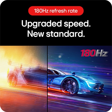 LG UltraGear Gaming Monitor 24GS50F, demonstrating upgraded speed with the 180Hz refresh rate as the new standard.