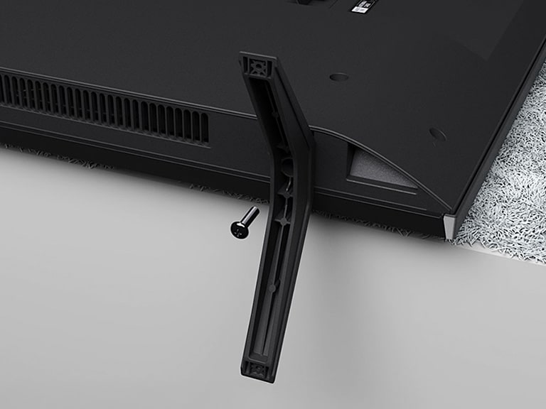 Watch the step-by-step video tutorial to learn how to attach and adjust the stand for your LG UHD AI ThinQ 4K UR78 Smart TV.