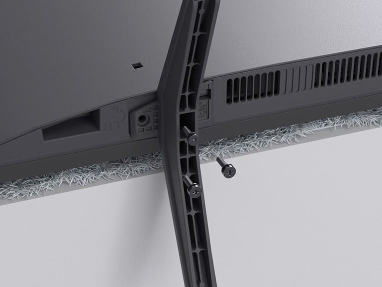 Step-by-step video on how to attach the stand for the LG NanoCell AI NANO80 4K Smart TV.