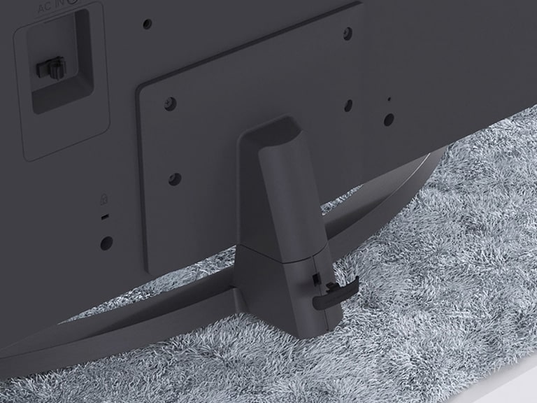 Step-by-step video guide showing how to attach the stand to the LG NanoCell AI NANO81 4K Smart TV.