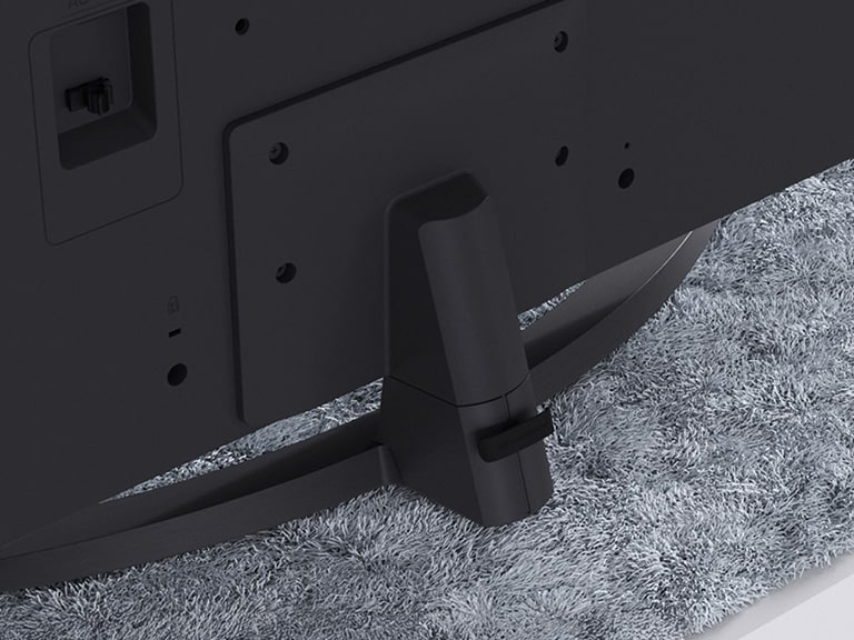 Step-by-step video guide showing how to attach the stand to the LG NanoCell AI NANO81 4K Smart TV.