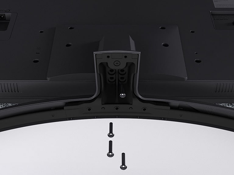 Step-by-step video guide showing how to attach the stand to the LG NanoCell AI NANO81 4K Smart TV.