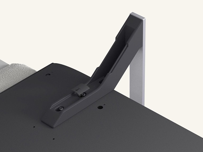 Video guide showing how to quickly and securely set up the LG QNED84 AI 4K Smart TV with the included stand.