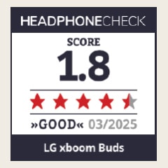 Kopfhoere Award logo with Score 1.8