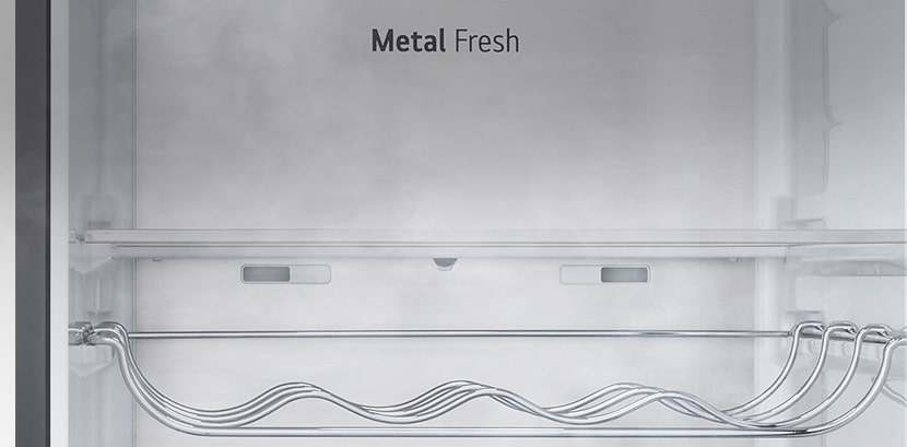 The front view of the metallic Metal Fresh panel with the "Metal Fresh" logo showing. 