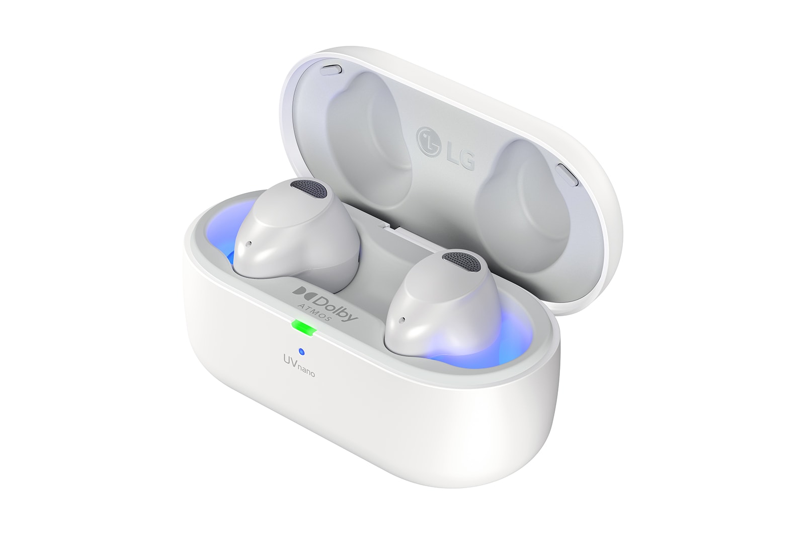 LG TONE Free T90S - Dolby Atmos Wireless Bluetooth Earbuds with Plug & Wireless Connection, TONE-T90S-White