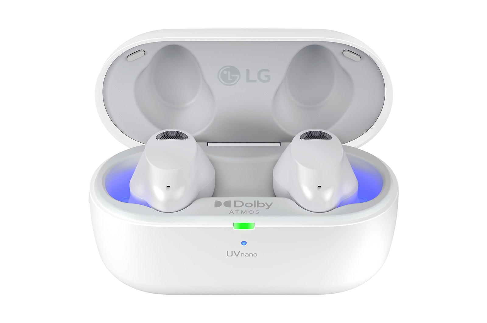 LG TONE Free T90S - Dolby Atmos Wireless Bluetooth Earbuds with Plug & Wireless Connection, TONE-T90S-White