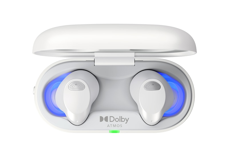 LG TONE Free T90S - Dolby Atmos Wireless Bluetooth Earbuds with Plug & Wireless Connection, TONE-T90S-White