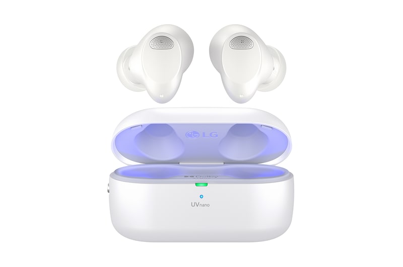 LG TONE Free T90S - Dolby Atmos Wireless Bluetooth Earbuds with Plug & Wireless Connection, TONE-T90S-White