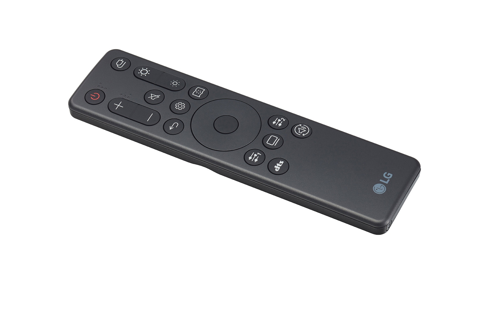 +15 degree side view of remote control