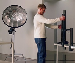 Scene of Photographer With Ergo