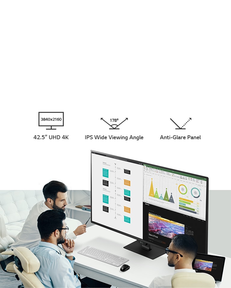 42.5-inch 4K UHD IPS Monitor - 43UN700 | LG UK