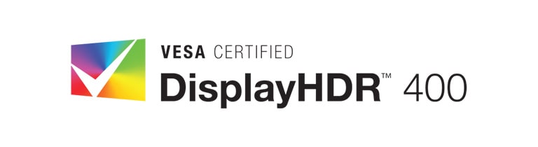 VESA CERTIFIED Display HDR™ 400 icon.