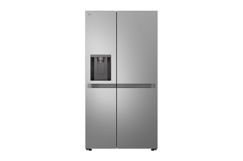 Front view of 641L NatureFRESH Side-By-Side Refrigerator Prime Silver (GSLC40PYPE)