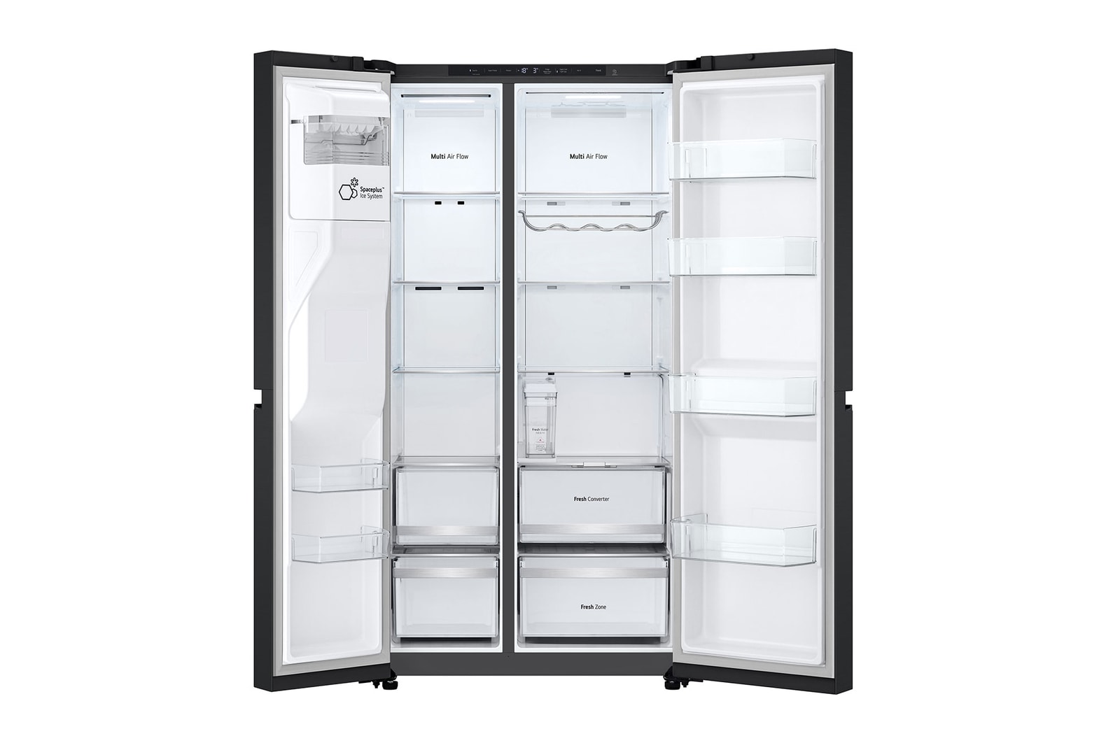 double door open with food