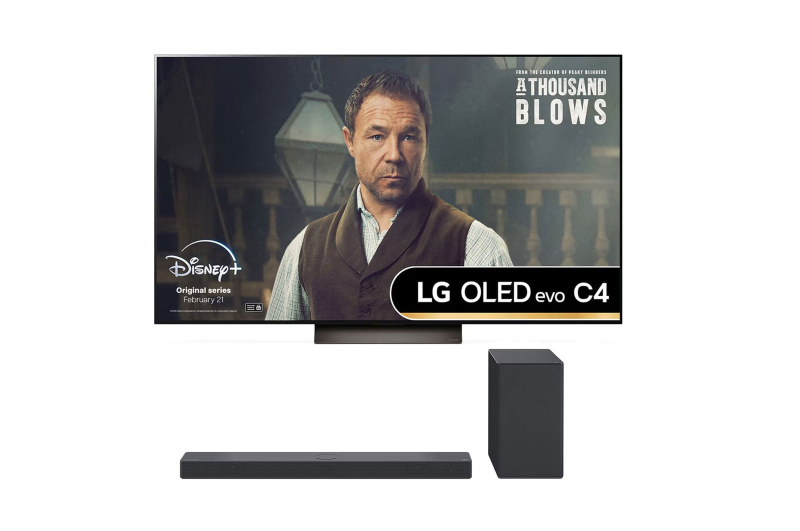 LG 55 inch LG OLED evo AI C4 4K Smart TV and USC9S Soundbar, OLED55C46LA.USC9S