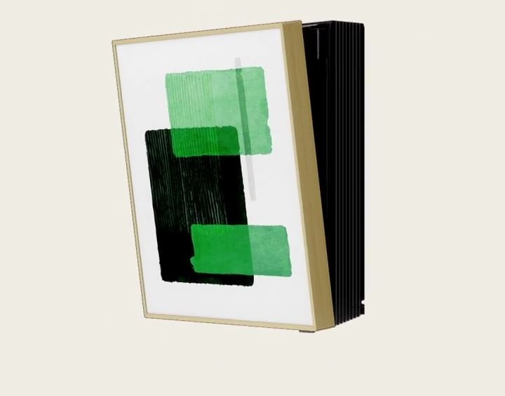 Turn appliance into art with a wood-framed display to showcase any masterpiece.