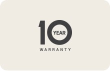 10-year warranty logo	