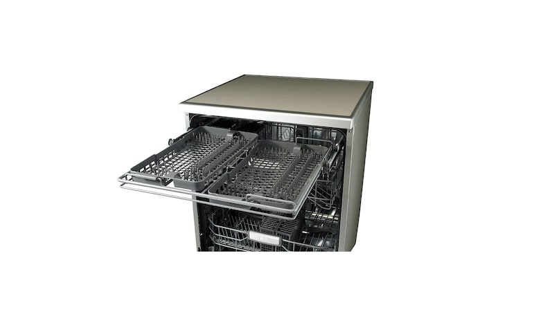 LG TrueSteam™ Direct Drive Dishwasher with SmartRack™ Technology (Stainless Steel), D1484CF