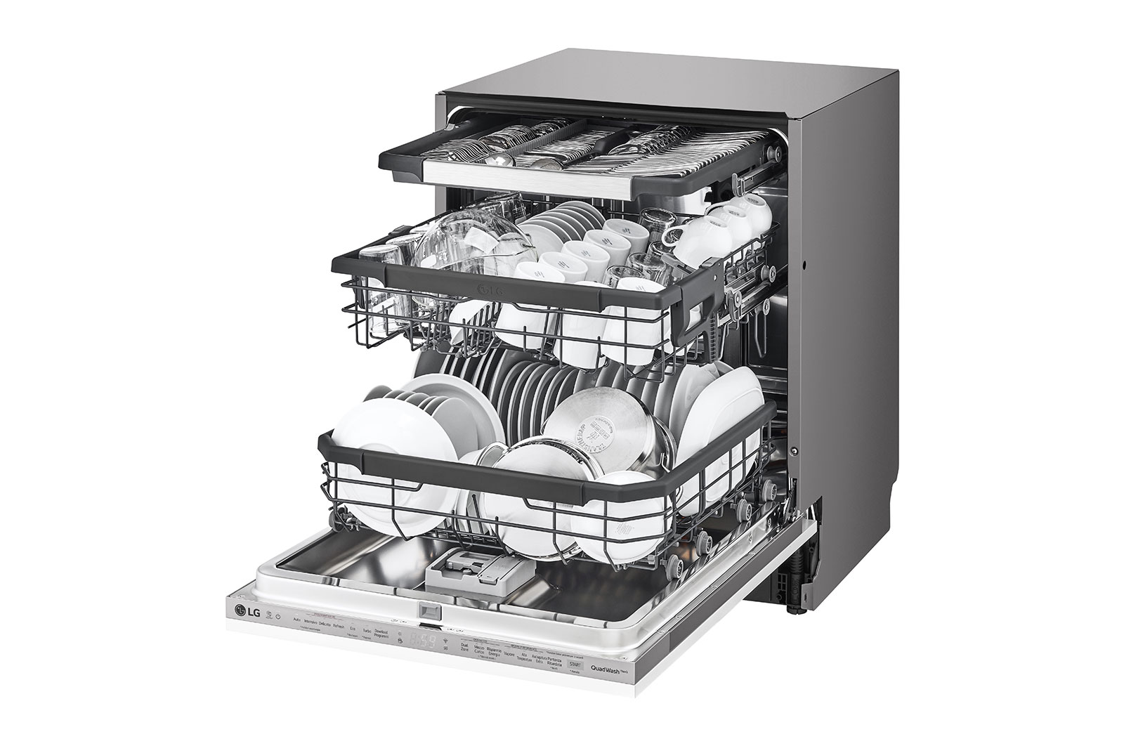 LG 60cm QuadWash™ Integrated Dishwasher TrueSteam™ , DB325TXS