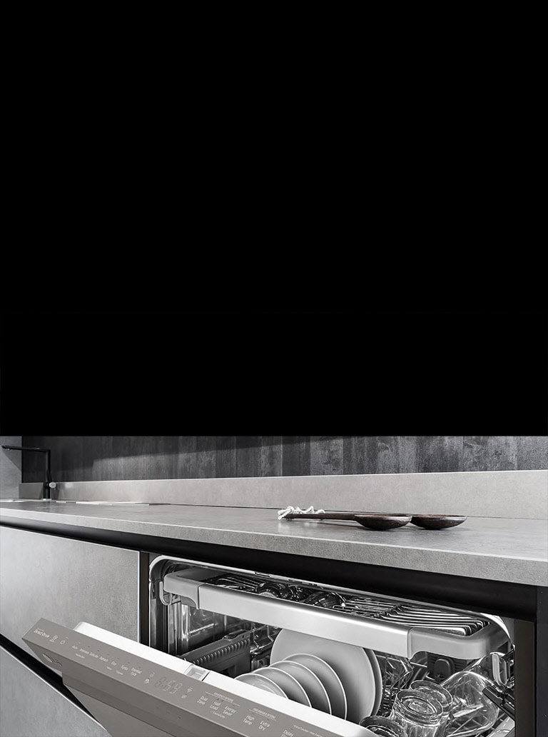 LG LG Top Control Smart Dishwasher with QuadWash - Black