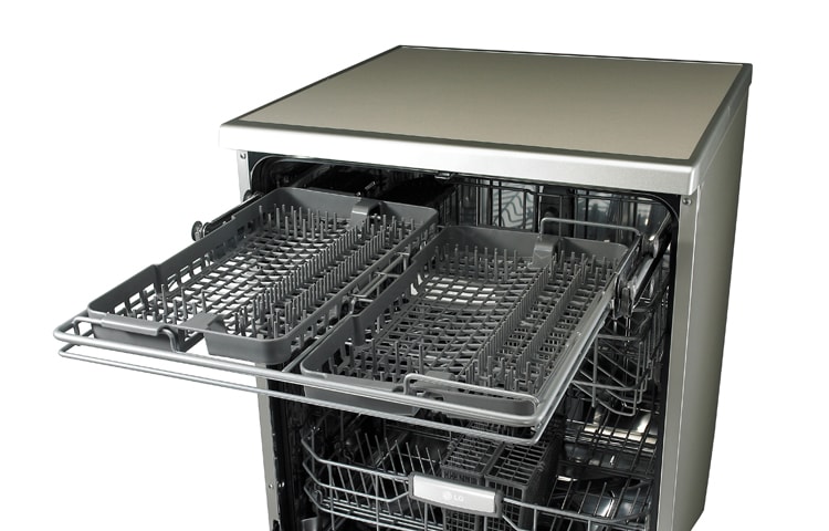 LG TrueSteam™ Direct Drive Dishwasher with SmartRack™ Technology (Stainless Steel), D1454TF