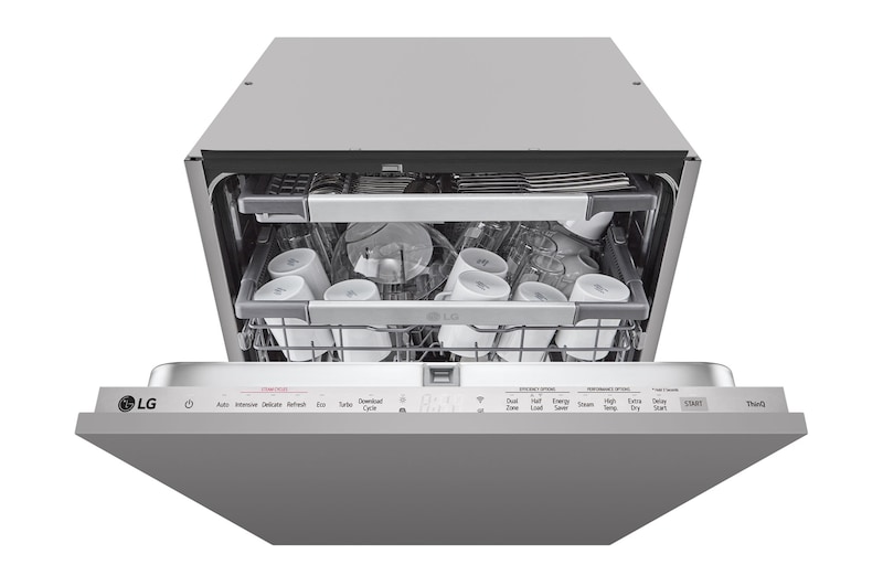 LG 14 Place Setting TrueSteam™ Full Size Integrated Dishwasher, DB476TXS