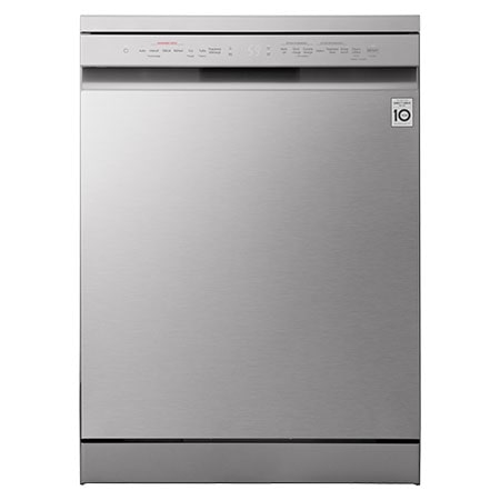 LG 14 Place Setting TrueSteam™ Full Size Freestanding Dishwasher, Silver DF243FVS