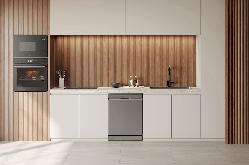 interior shot featuring lg dishwasher