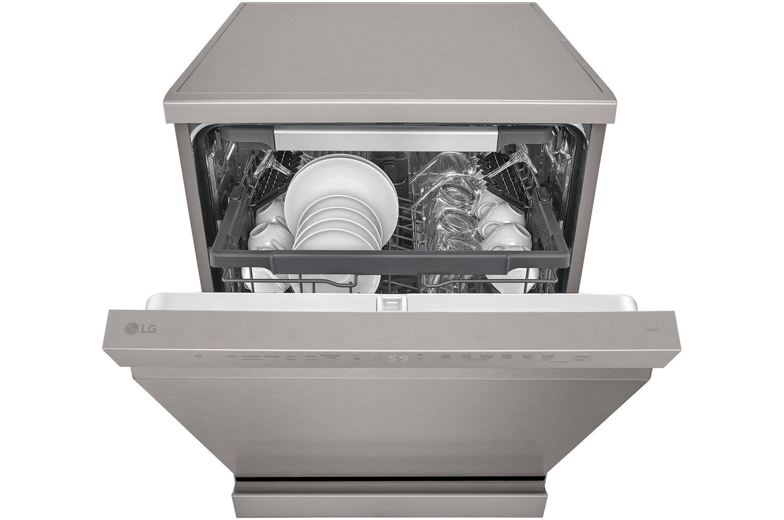 detailed view of the display